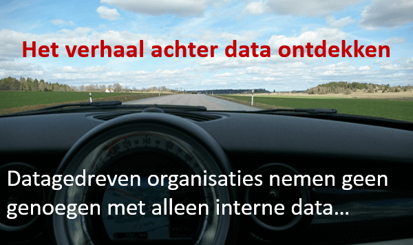 Het verhaal achter de data ontdekken Het verhaal achter de data ontdekken